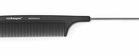 Carbonpro Professional Pin Tale Comb Metallist Sabaga Kamm